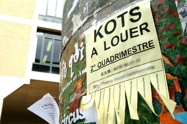 Il y a un risque de hausse des loyers des kots plus rapide que l'inflation
